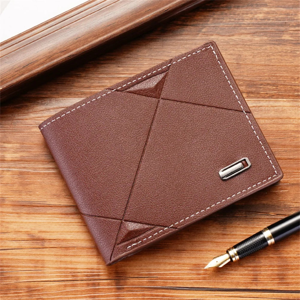 Shop Men’s Casual Multi Card PU Wallet 