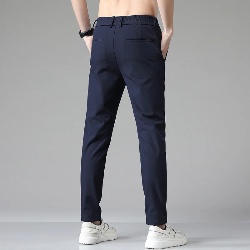 Summer Men's Business Stretch Trousers