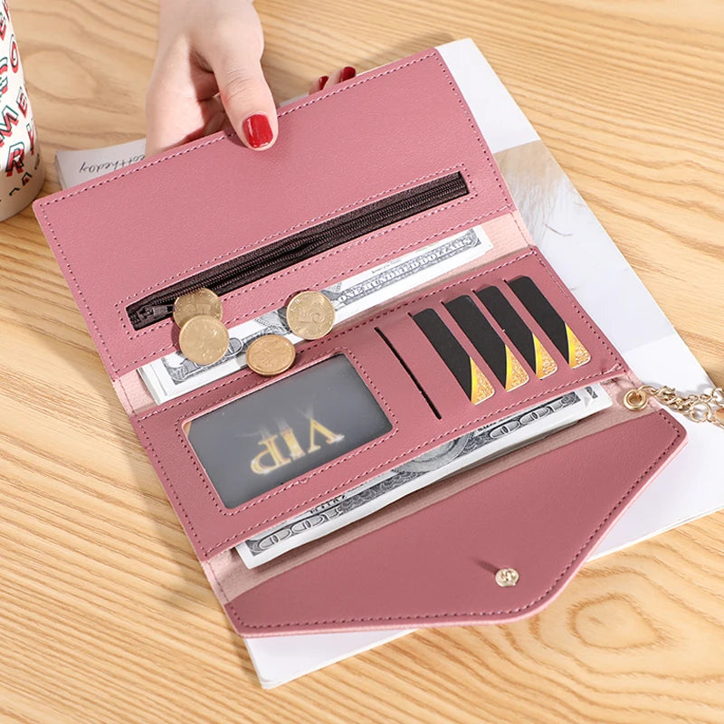 Fashion Wallet Simple Women's Long Student Card Holder Fashion Multifunctional Wallet - Mozarto Enterprise