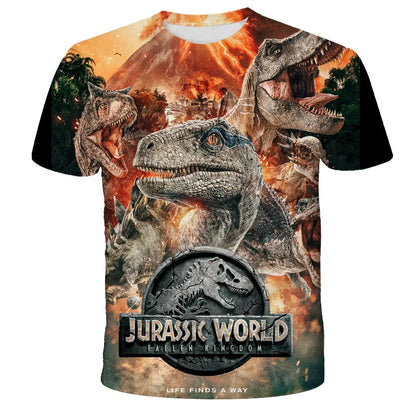 Dinosaur T-Shirts for Boys & Girls - Summer Tops