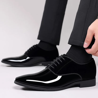 Buy Classic PU Patent Leather Men Shoes