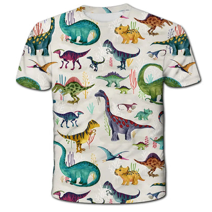 Dinosaur T-Shirts for Boys & Girls - Summer Tops