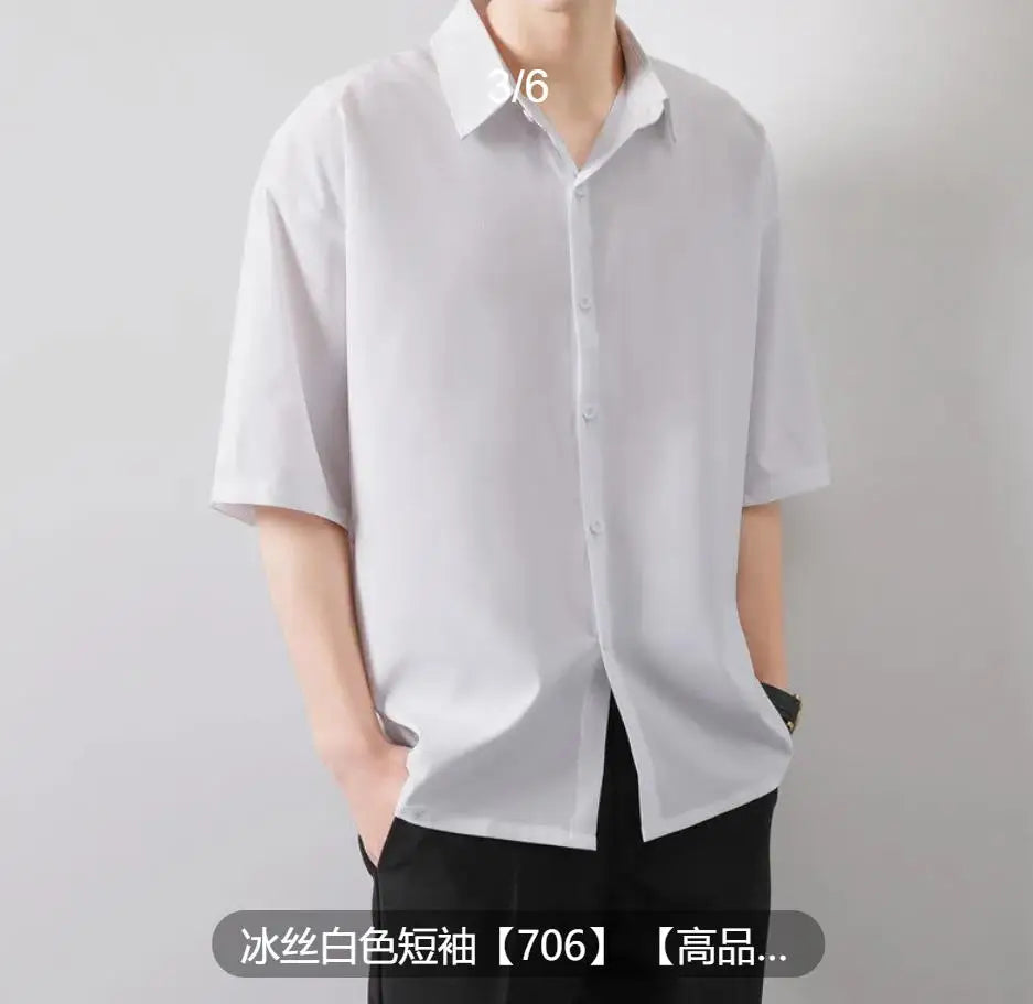 Shop Premium Men’s Ice Silk Shirt