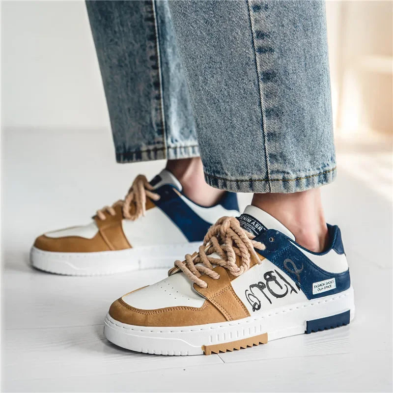  Men's Fashion Designer Casual Platform Sneakers