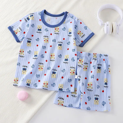 Shop New Kids' Cartoon Print Summer Sets