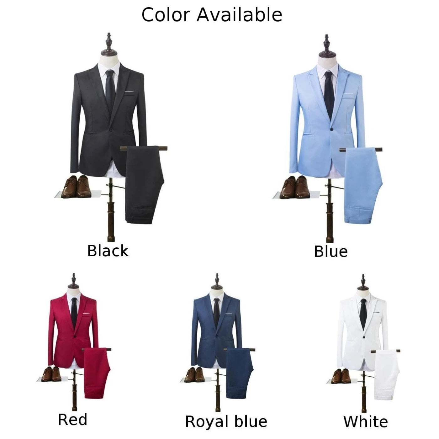 Men's Suits Formal Blazers Jacket Coat Pants Slim Business Suit Tuxedos Party Weddings Trousers Male Fashion Groom Tuxedos Suits - Mozarto Enterprise