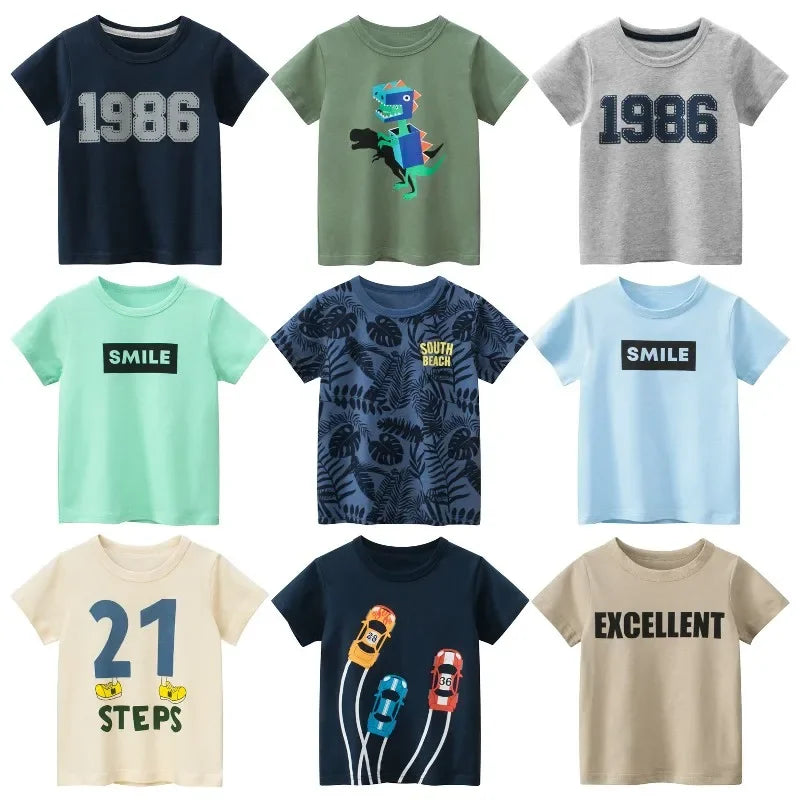 Buy Summer Children's Letter Print T-shirt