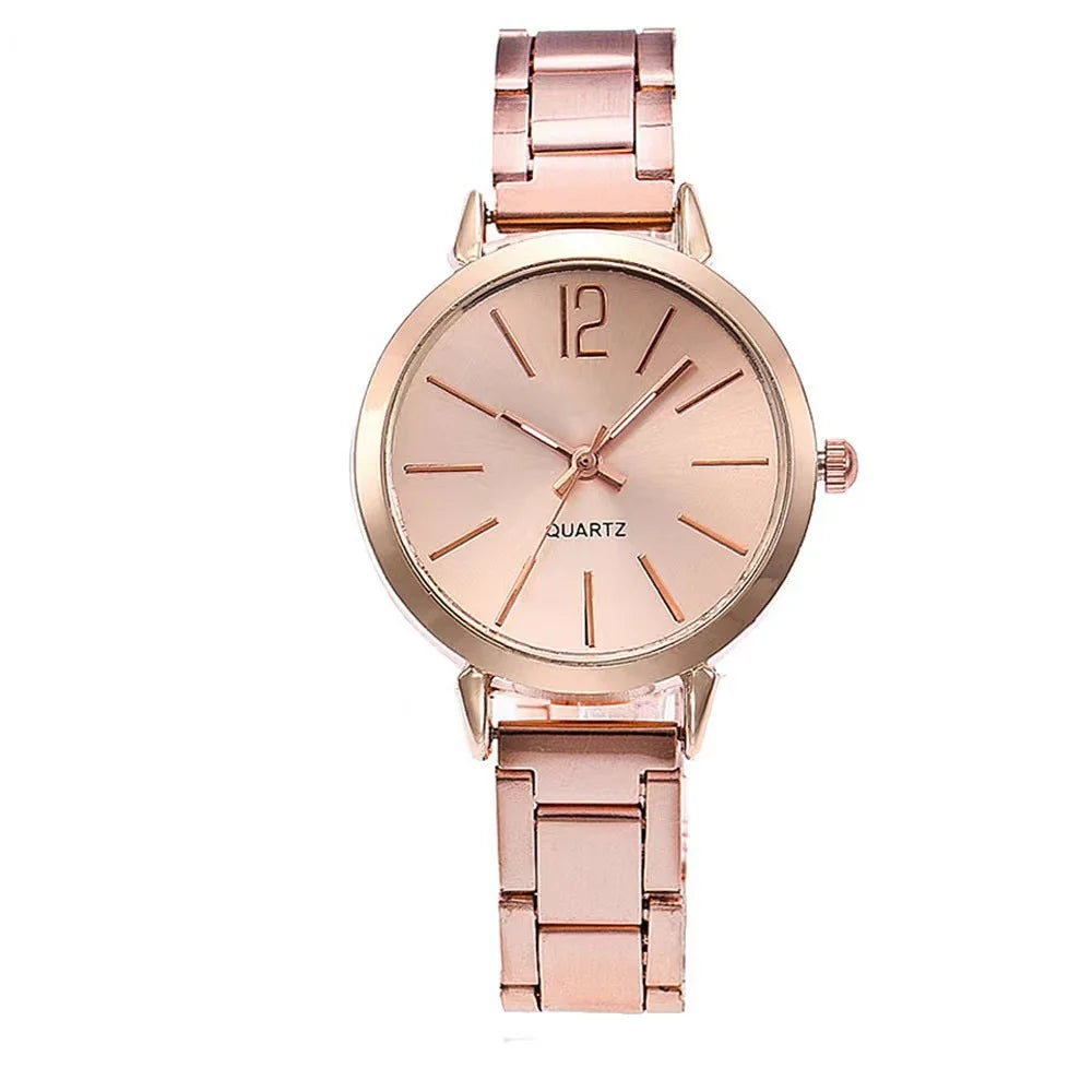 Ladies Fashion Quartz Watch & Bracelet Set