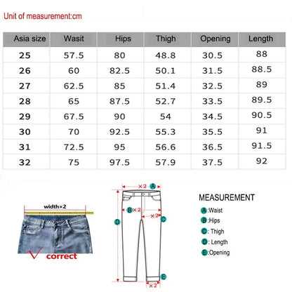 New Arrival Women Jeans High Waisted Elastic Female Jeans Double Straight Slimming Buckle Ninth Point Korean Smoke Pipe Pants - Mozarto Enterprise