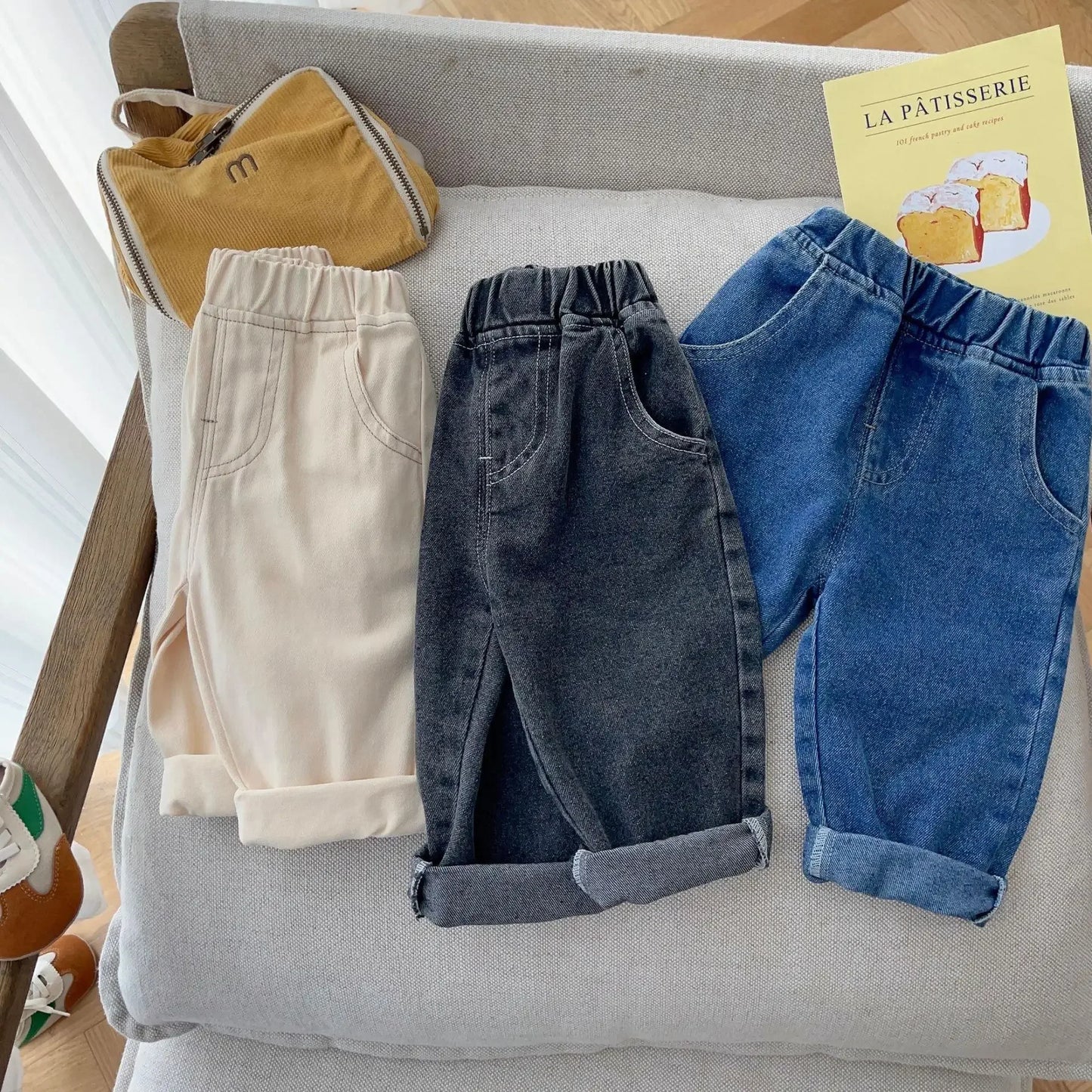 Child fashion | Baby Boys Solid Color Denim Pants