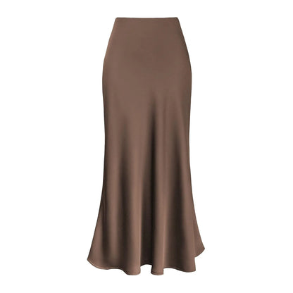 Summer Women's A-Line Pleated Classy Long Skirt