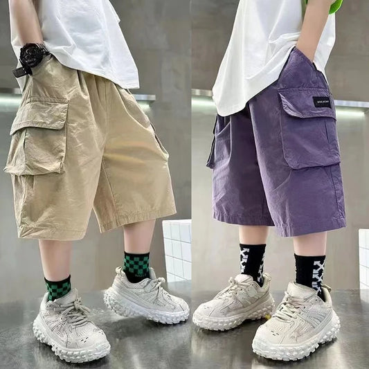 Trendy Teenage Boys Stereoscopic Pocket Pants