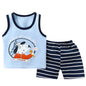 Summer Sleeveless Vest Set | T-Shirts & Shorts