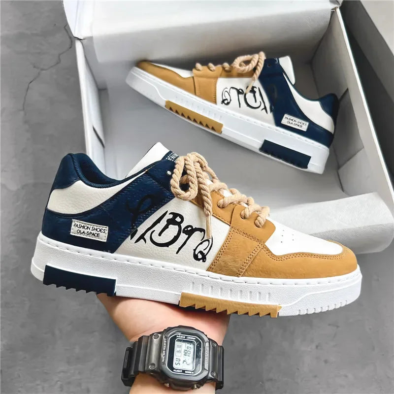  Men's Fashion Designer Casual Platform Sneakers