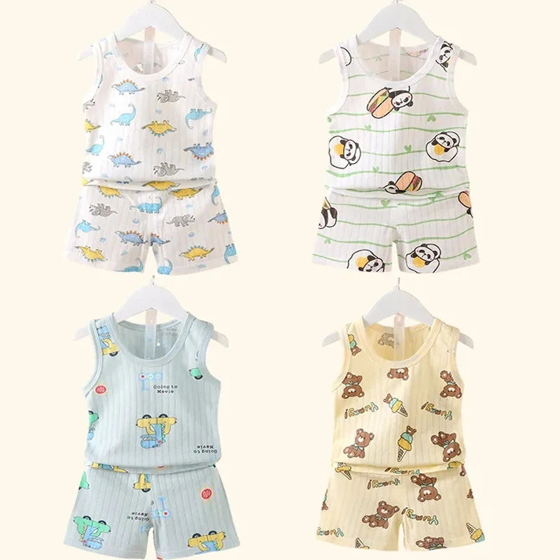 Shop Baby Cotton Print Clothing Set