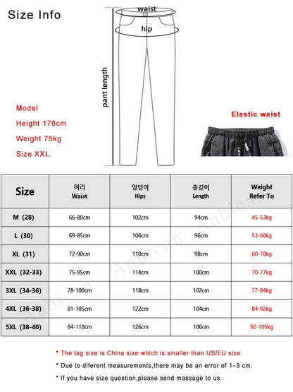 Spring Summer Black Blue Cargo Jeans Men Streetwear Denim Jogger Pants Men Baggy Harem Jean Trousers Plus Size 6XL 7XL 8XL - Mozarto Enterprise