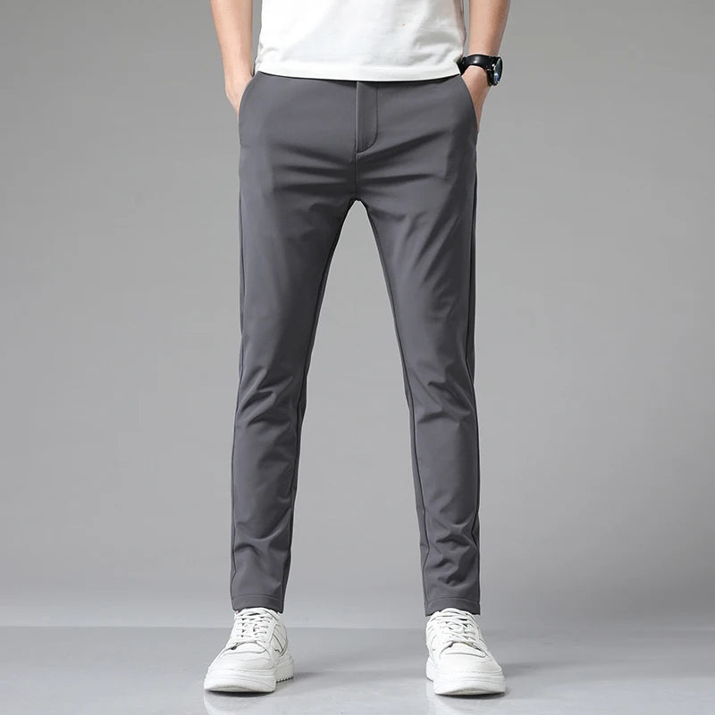 Summer Men's Business Stretch Trousers