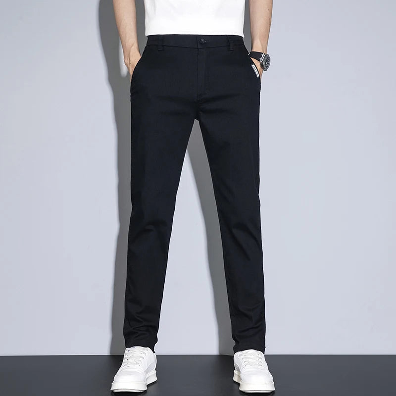 Men's Slim Fit Straight-Leg Pants