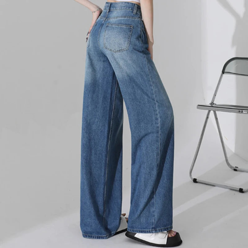 Women's High Waisted Denim | Straight Jeans