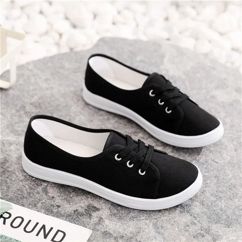 Buy Lady Classic Canvas Shoes | Round Toe