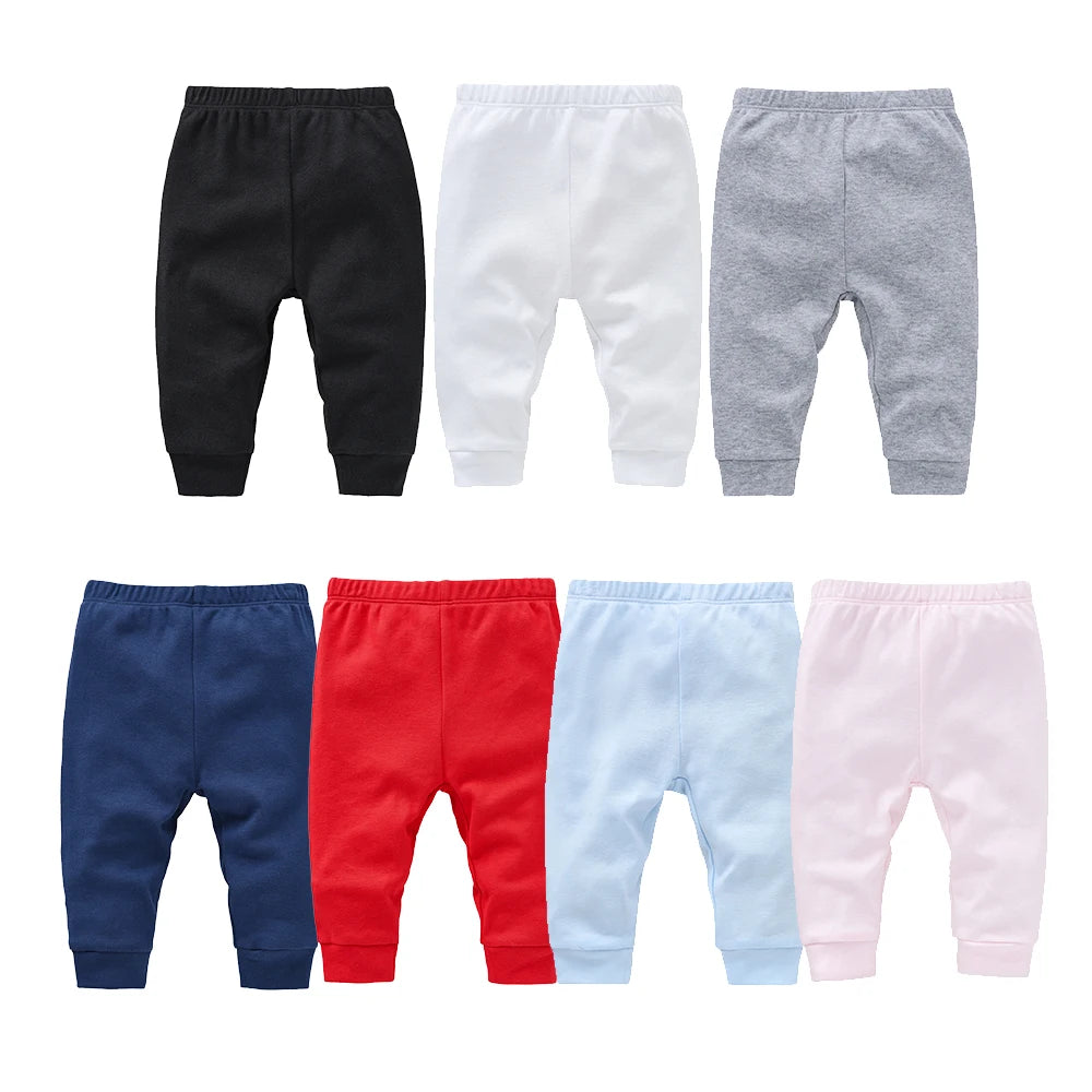 100% Cotton Baby Pants | Plain Muslin Trousers