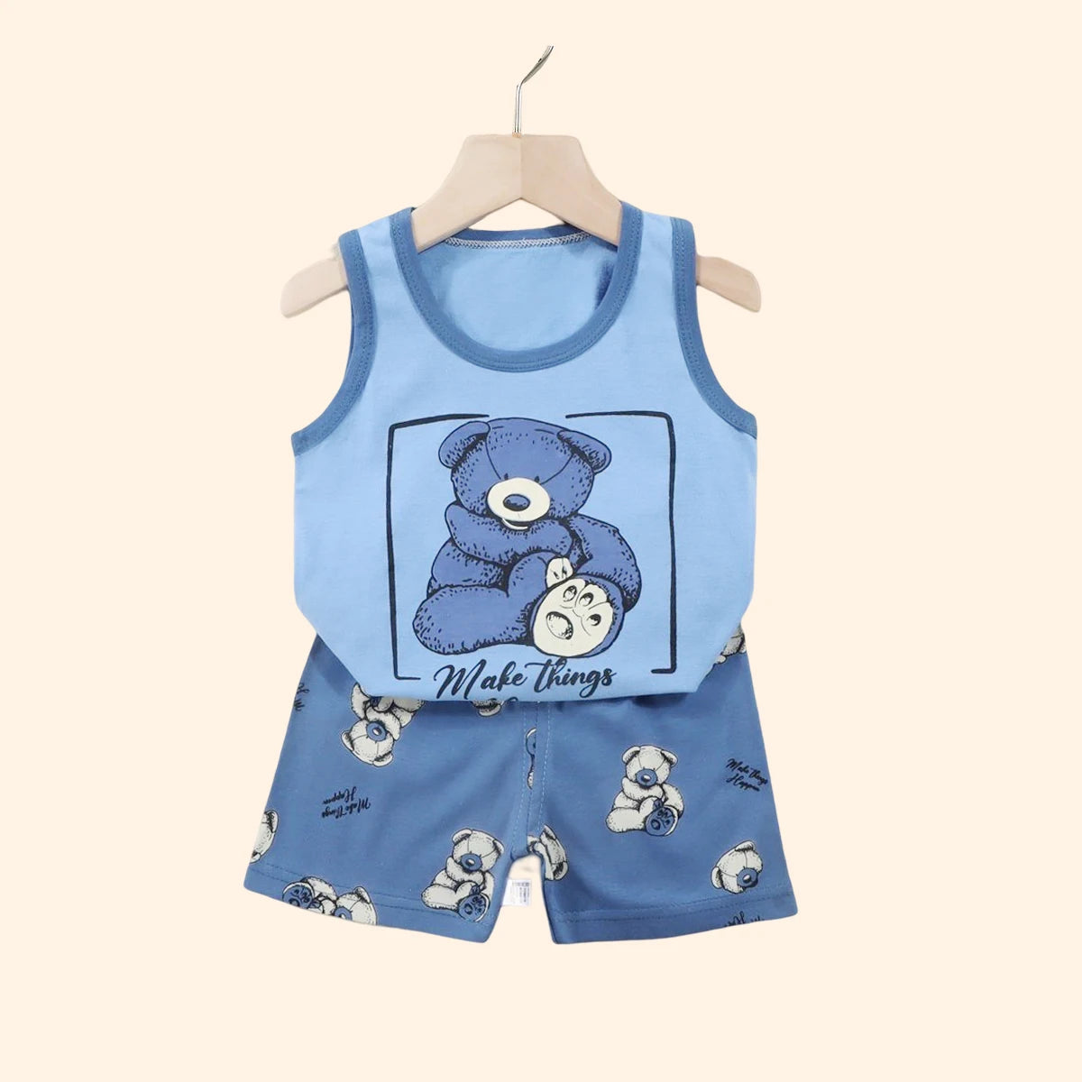 Stylish 2PCS Children's Summer Vest Suit