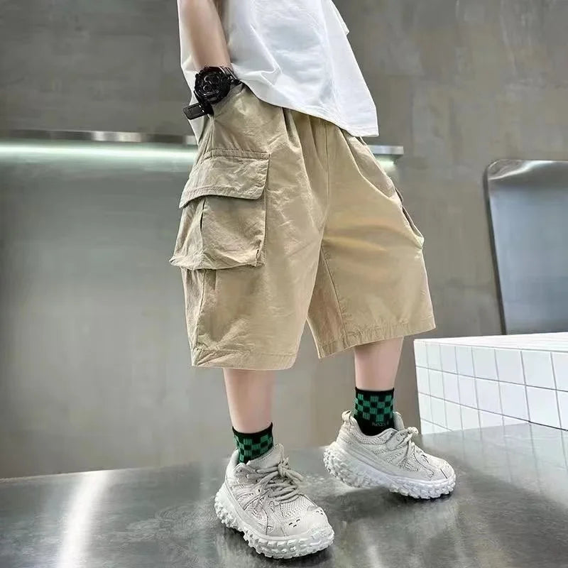 Trendy Teenage Boys Stereoscopic Pocket Pants