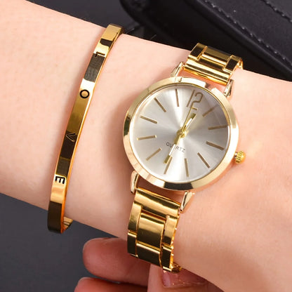 Shop Digital Alloy Quartz Watch & Bracelet