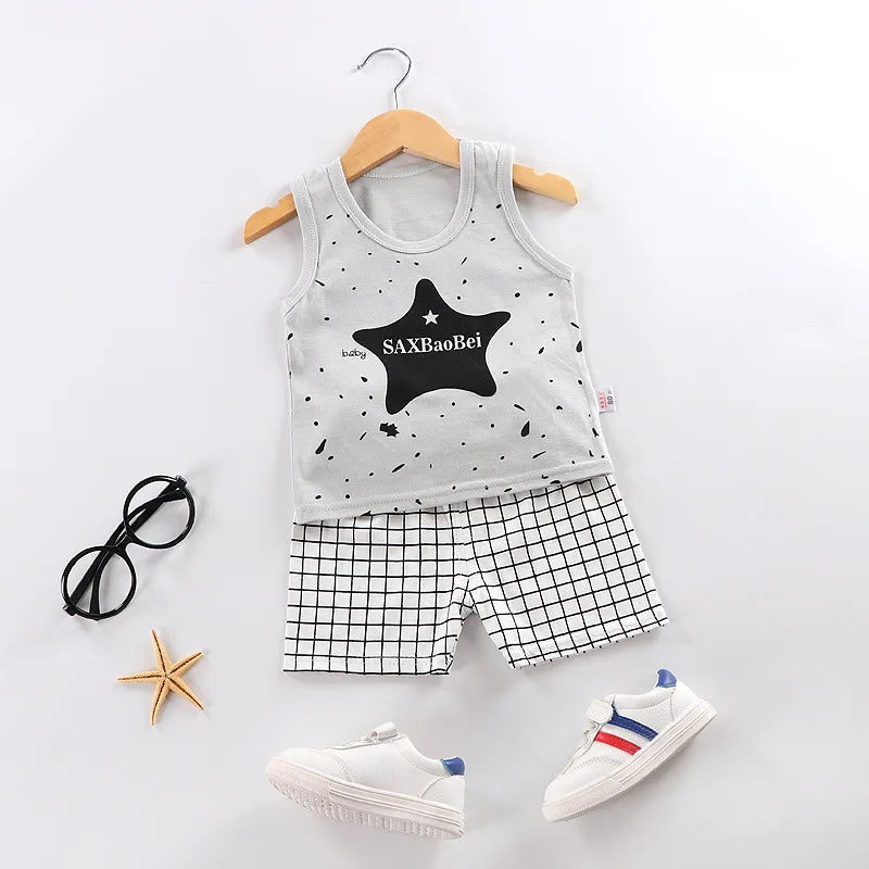 Shop Baby Cotton Print Clothing Set