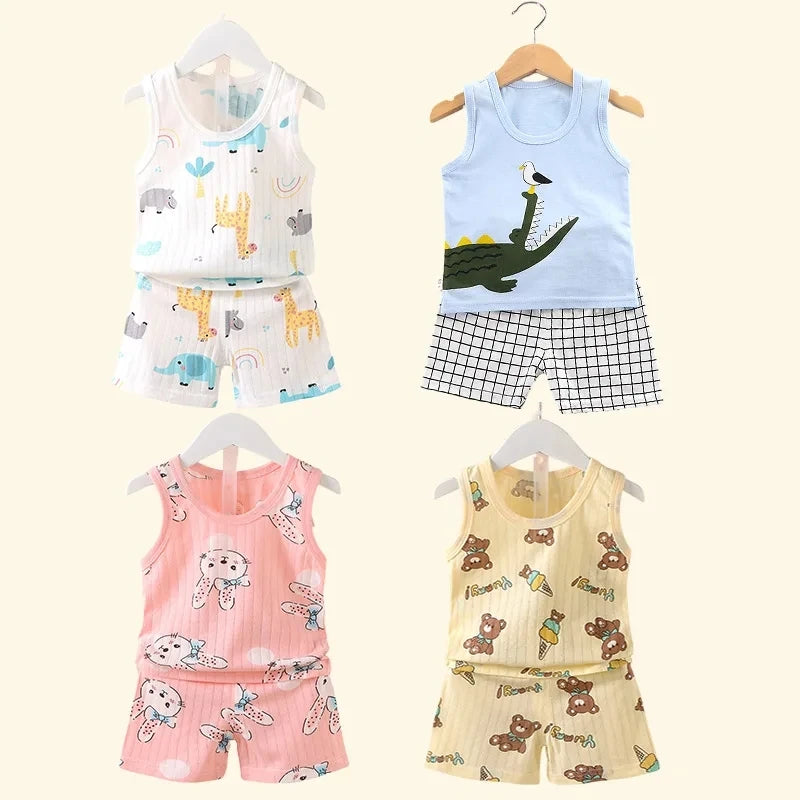 Shop Baby Cotton Print Clothing Set