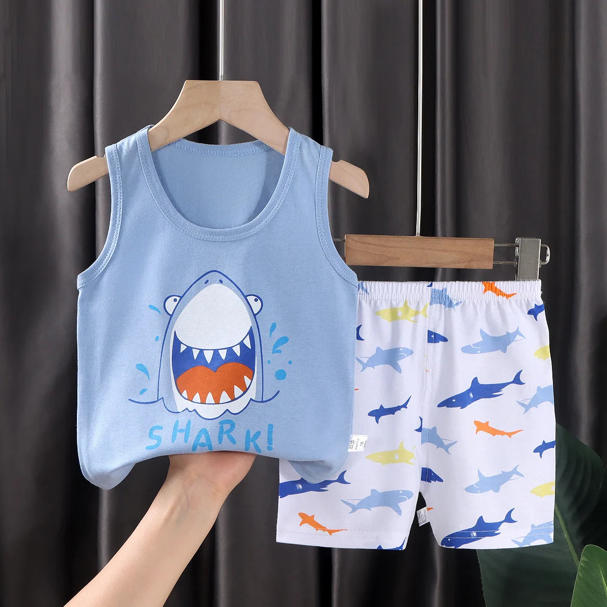 Stylish 2PCS Children's Summer Vest Suit