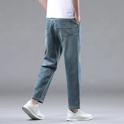 Summer Denim Ankle-Length Pants for Men