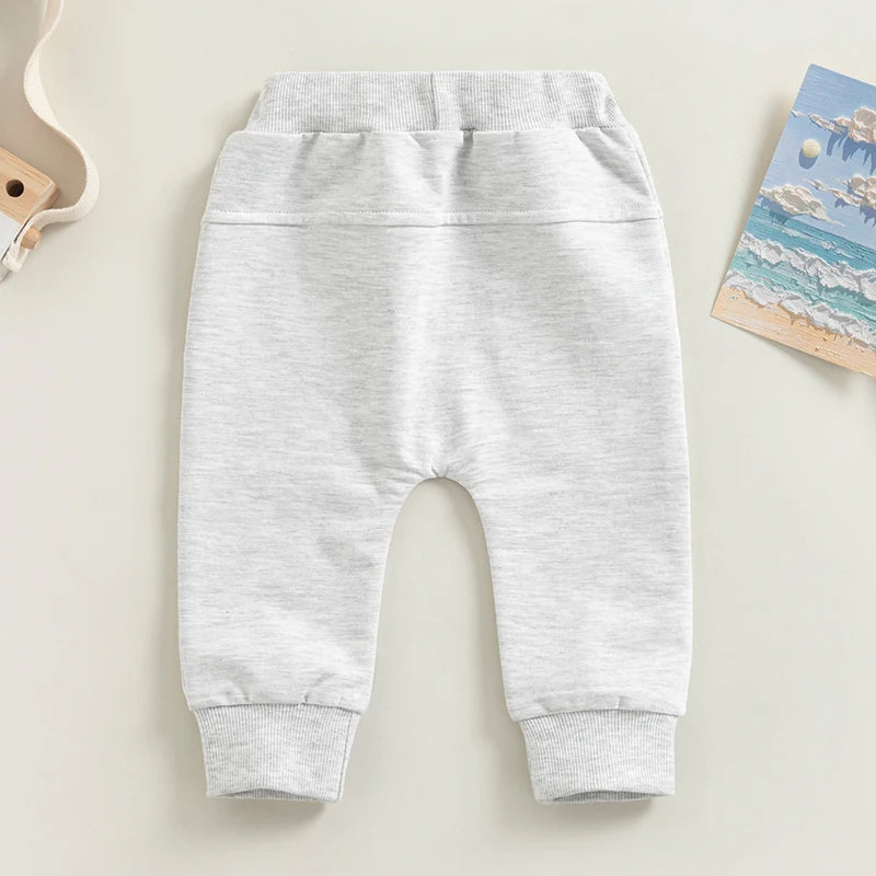 Baby Boys' Elastic Waist Drawstring Sweatpants