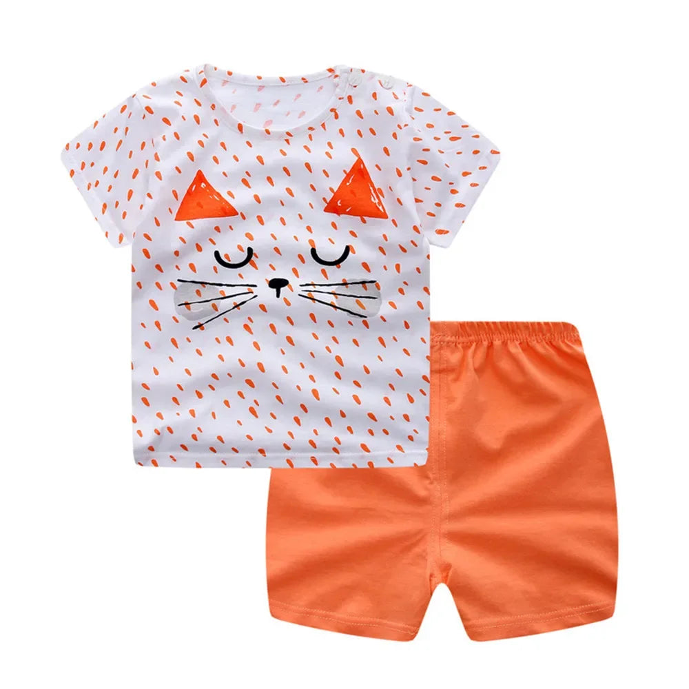 Trendy Summer Newborn Boys Clothes Set