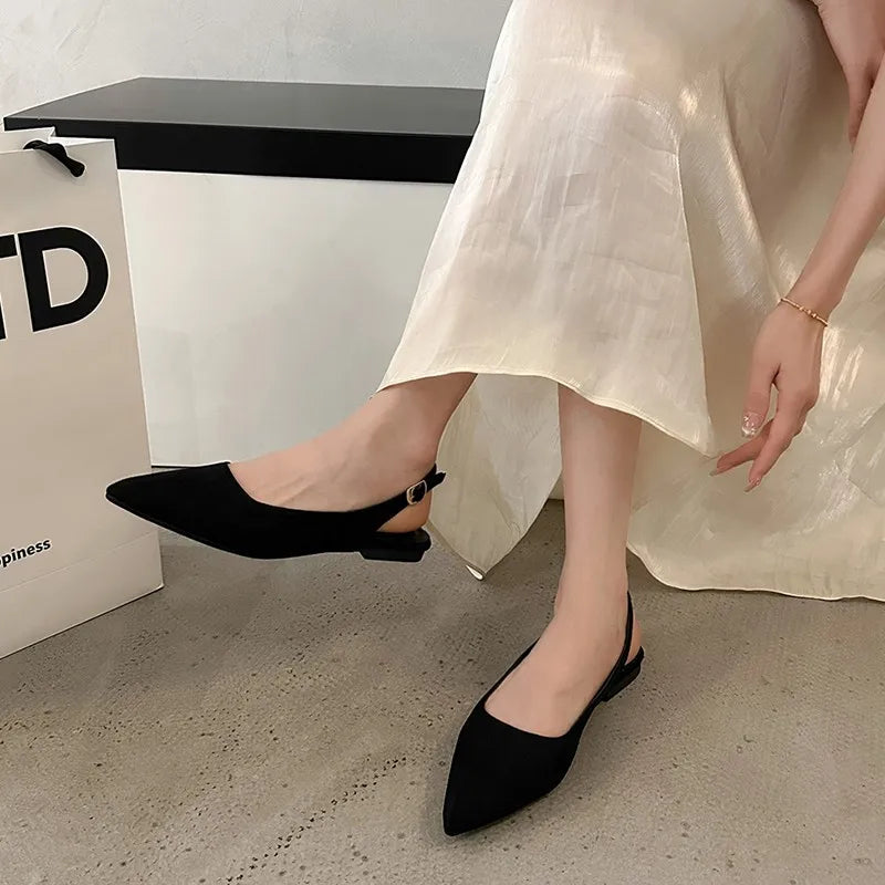 Women's Shoes 2024 New Slingbacks Women's High Heels Classics Fashion Sexy Dress Pumps Women Pointed Toe Solid Color Shoes Women - Mozarto Enterprise