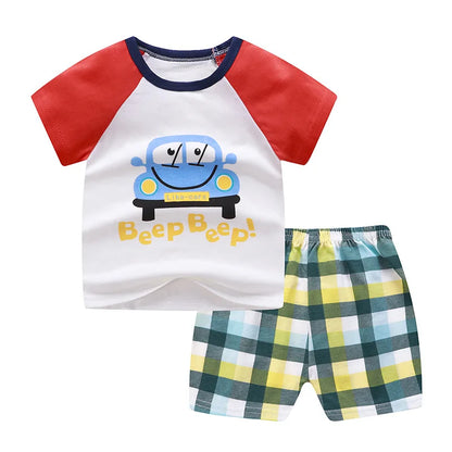 Trendy Summer Newborn Boys Clothes Set