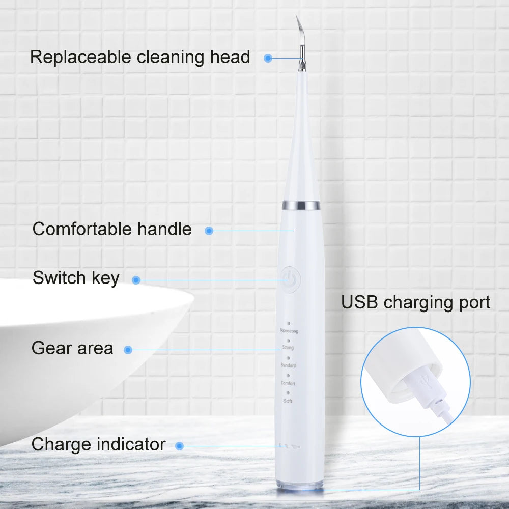 Explore 6-in-1 Ultrasonic Dental Cleaner Scaler