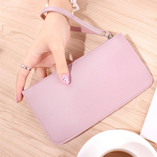 Wallet Women Mobile Phone Bag Brand Designer Female Card PU Leather Long Womens Wallets And Purses Ladies Slim Card holder Purse - Mozarto Enterprise