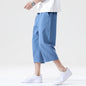 Trendy Men's Cotton Linen Casual Pants | Capris