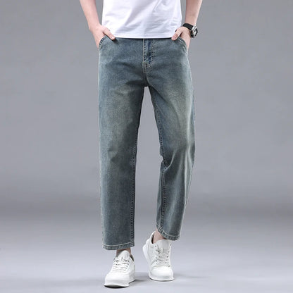 Buy Cotton Straight Thin Jeans for Men