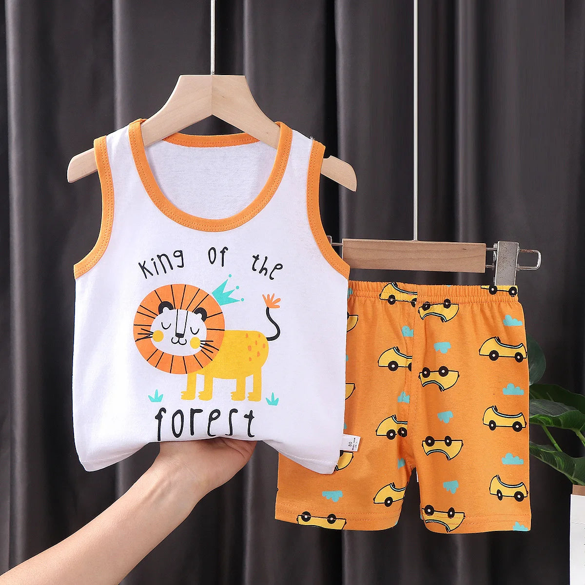 Stylish 2PCS Children's Summer Vest Suit