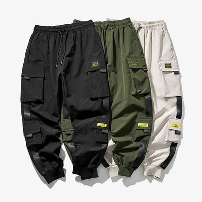 New Workwear Pants Men'S Cargo Pants Casual Hip Hop Hit Color Multiple Pockets Trousers Streetwear Sportswear Sweatpants - Mozarto Enterprise