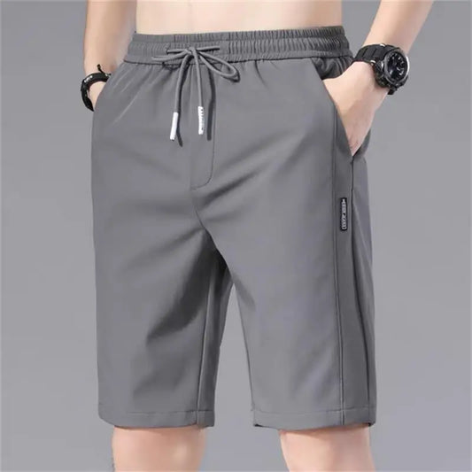 Summer Men's Solid Color Sports Shorts