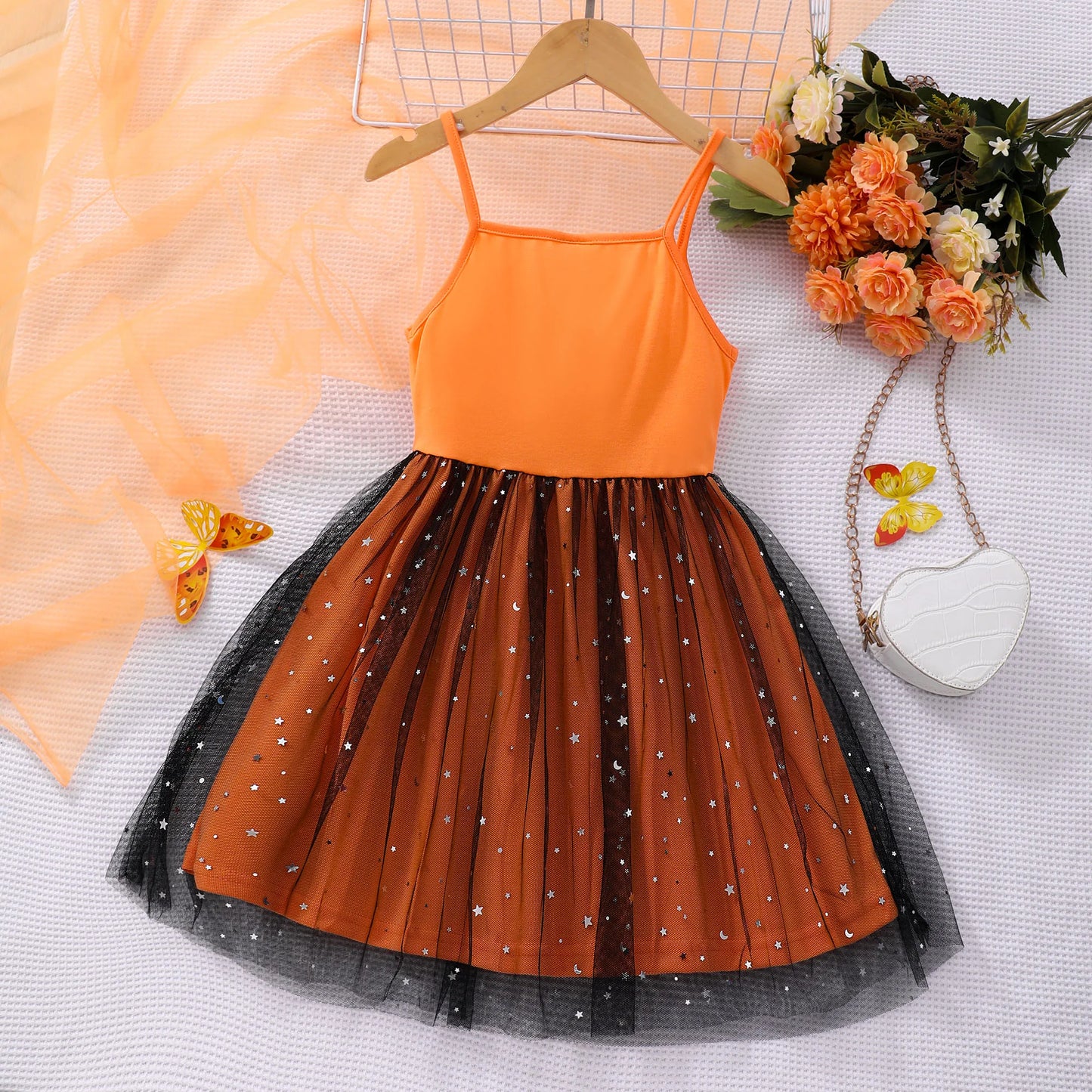 Black Butterfly Stylish Dress for Girls