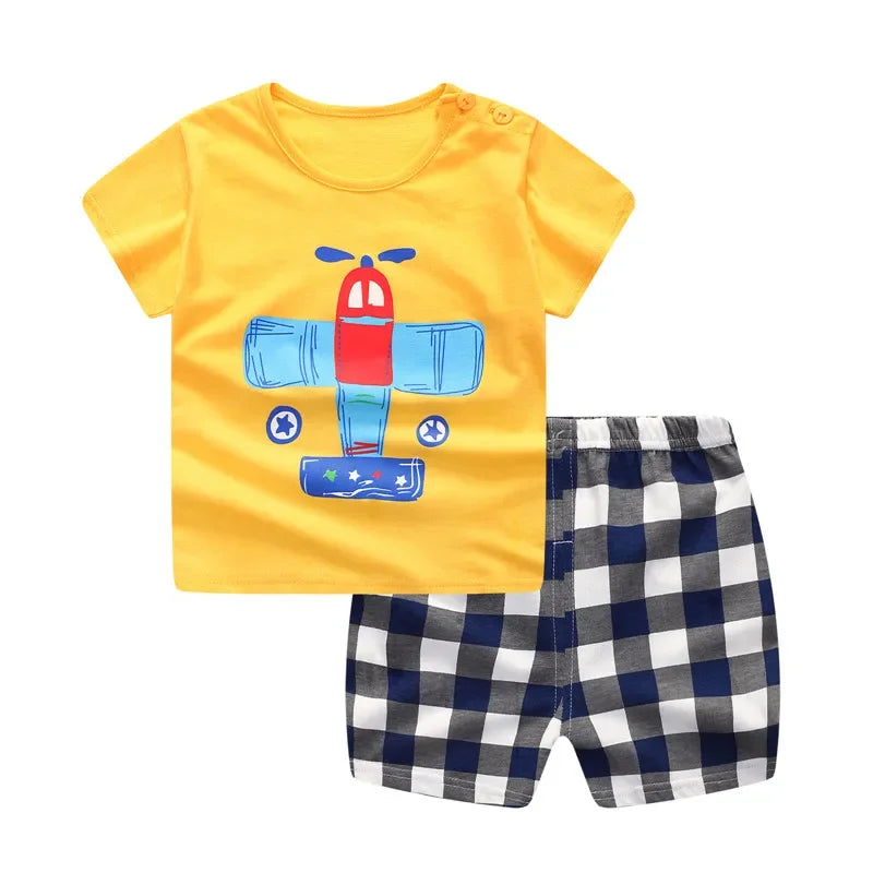 Trendy Summer Newborn Boys Clothes Set