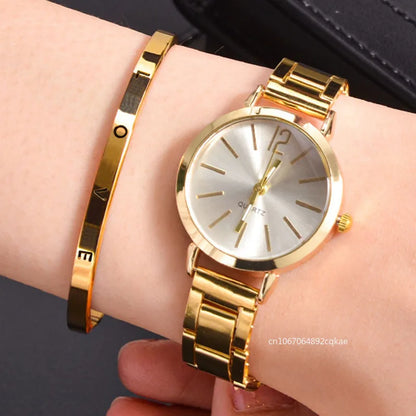 Shop Digital Alloy Quartz Watch & Bracelet