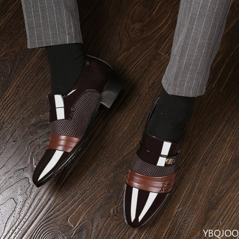 Shoes Men Slip on Men Dress Oxfords Fashion Business Dress Men Shoes 2020 New Classic Leather Men'S Suits Shoes Man Shoes2023 - Mozarto Enterprise