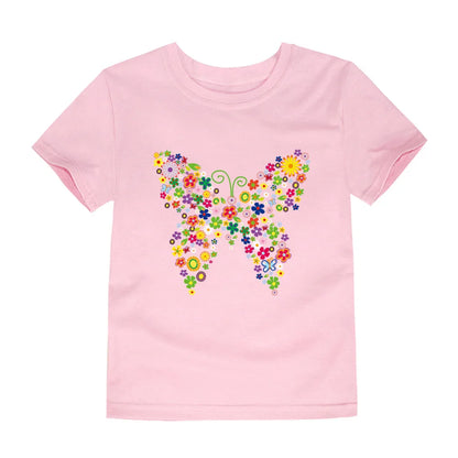 Cotton Toddler & Teenage Girls T-Shirts | Flower Print