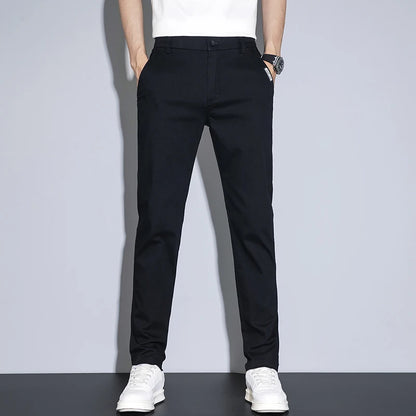  New Men's Slim Fit Straight-Leg Pants