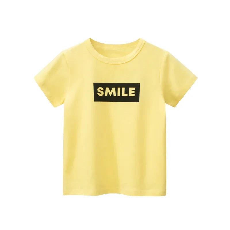 Buy Summer Children's Letter Print T-shirt